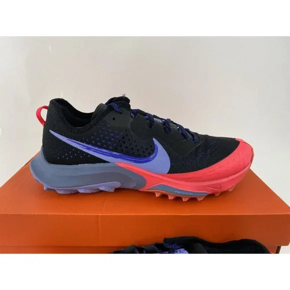 NEW Nike Air Zoom Terra Kiger 7 Black Red Purple Women's Trail Running Shoes - Picture 4 of 11